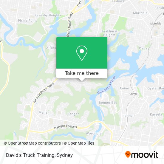David's Truck Training map