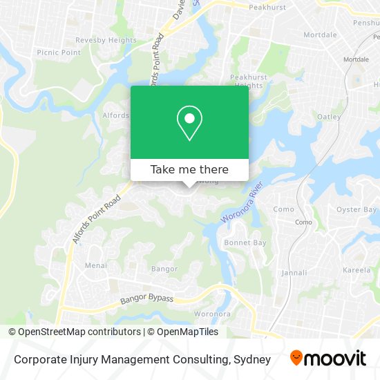Corporate Injury Management Consulting map
