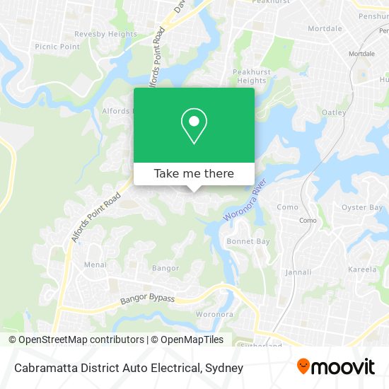 Mapa Cabramatta District Auto Electrical