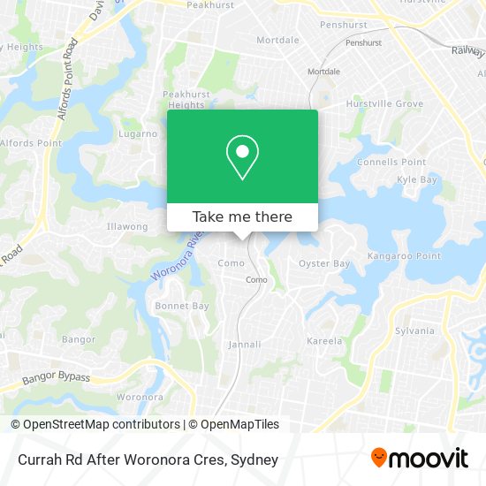 Currah Rd After Woronora Cres map