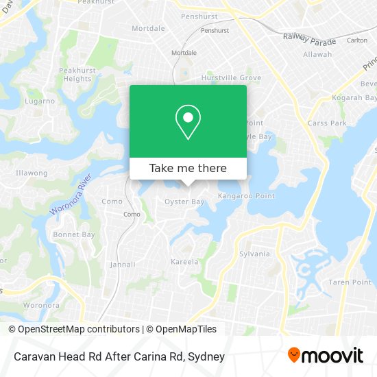 Caravan Head Rd After Carina Rd map