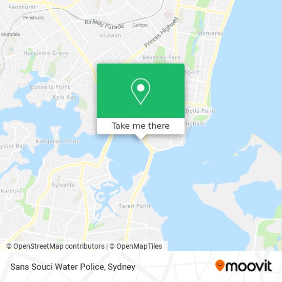 Sans Souci Water Police map