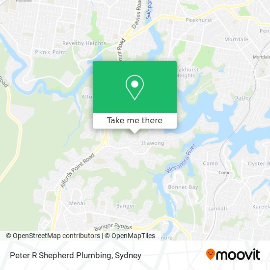 Peter R Shepherd Plumbing map