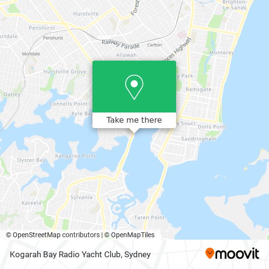 Kogarah Bay Radio Yacht Club map