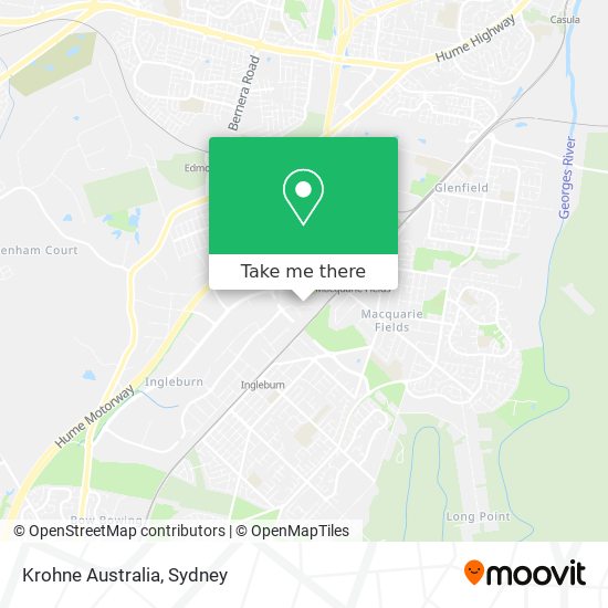 Mapa Krohne Australia