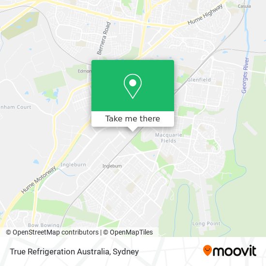 True Refrigeration Australia map