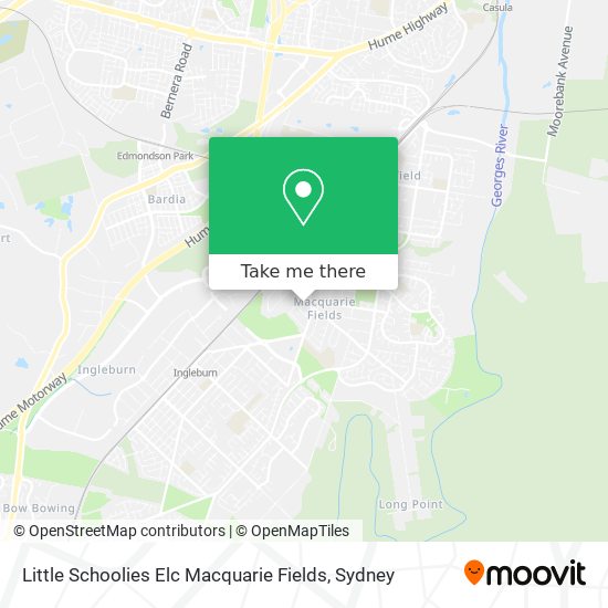 Little Schoolies Elc Macquarie Fields map