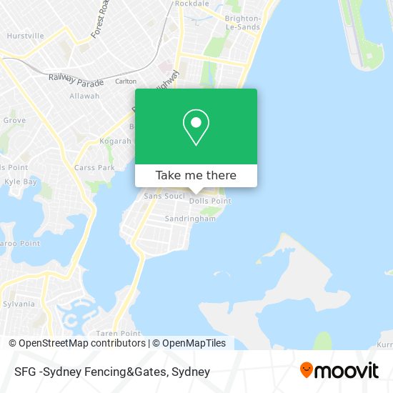 SFG -Sydney Fencing&Gates map