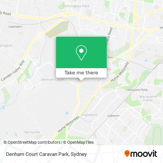 Denham Court Caravan Park map