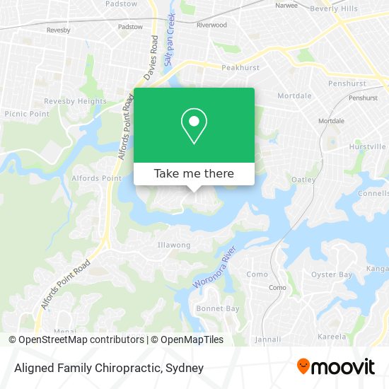 Aligned Family Chiropractic map