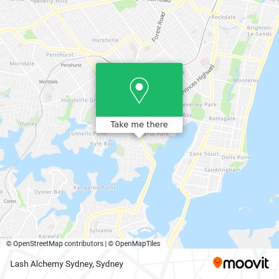 Lash Alchemy Sydney map