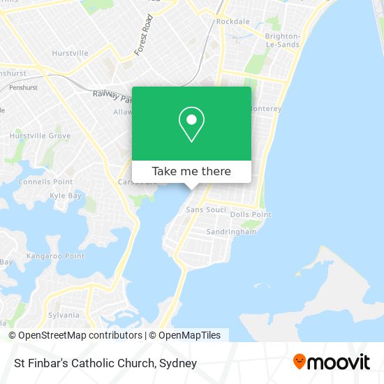 St Finbar's Catholic Church map