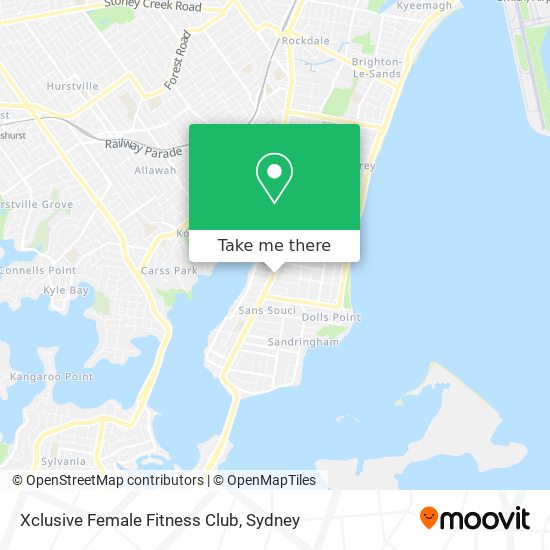 Mapa Xclusive Female Fitness Club