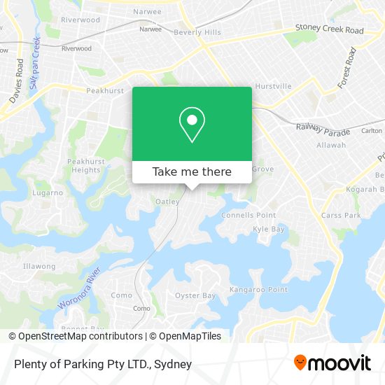 Plenty of Parking Pty LTD. map