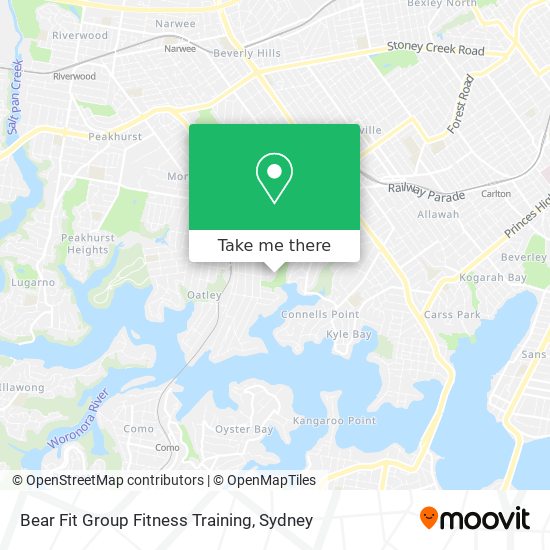 Bear Fit Group Fitness Training map