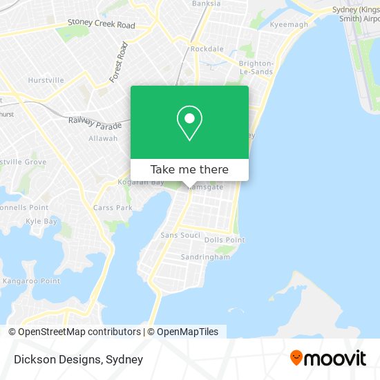 Dickson Designs map