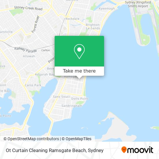 Ot Curtain Cleaning Ramsgate Beach map