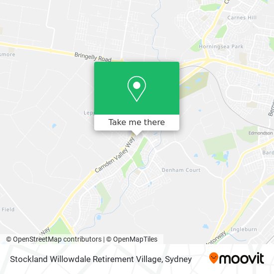Stockland Willowdale Retirement Village map