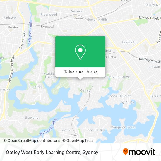 Oatley West Early Learning Centre map