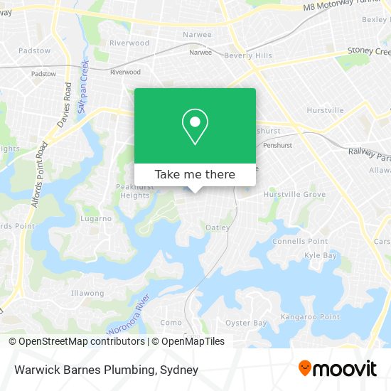 Mapa Warwick Barnes Plumbing