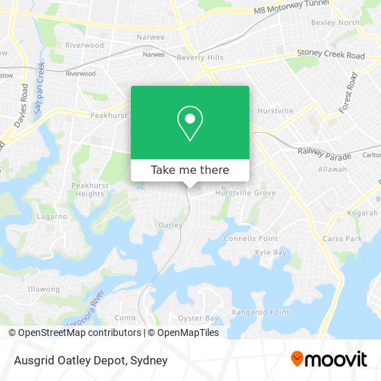 Ausgrid Oatley Depot map