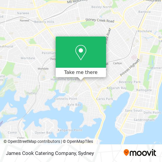 James Cook Catering Company map