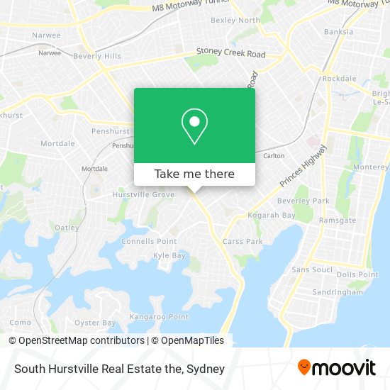 South Hurstville Real Estate the map