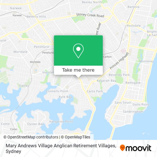 Mary Andrews Village Anglican Retirement Villages map