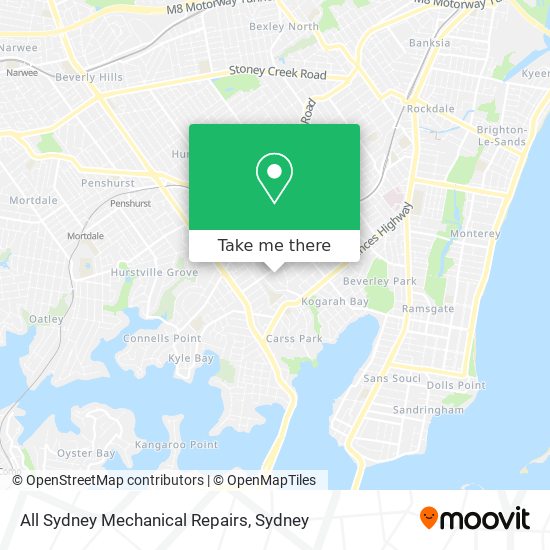 Mapa All Sydney Mechanical Repairs