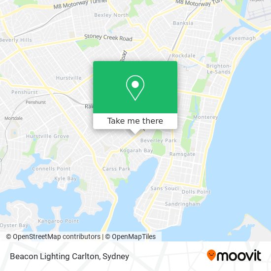 Mapa Beacon Lighting Carlton