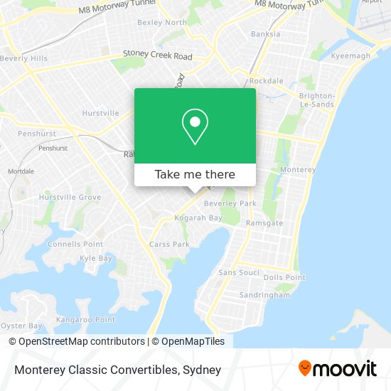 Monterey Classic Convertibles map