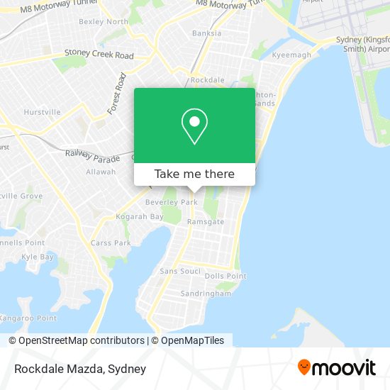 Mapa Rockdale Mazda