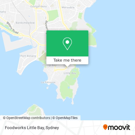 Mapa Foodworks Little Bay