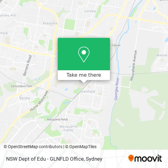 NSW Dept of Edu - GLNFLD Office map