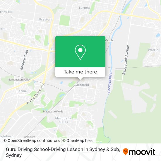 Guru Driving School-Driving Lesson in Sydney & Sub map