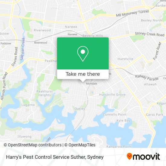 Harry's Pest Control Service Suther map