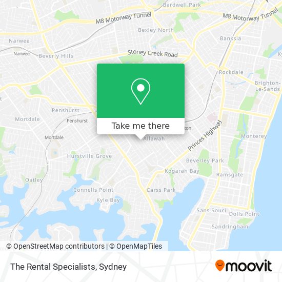 The Rental Specialists map