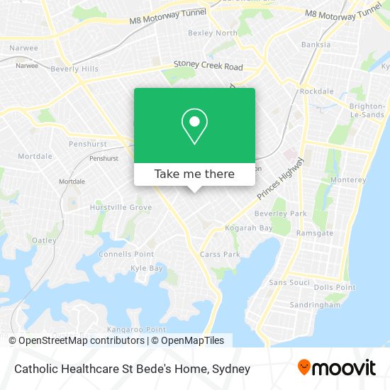 Catholic Healthcare St Bede's Home map