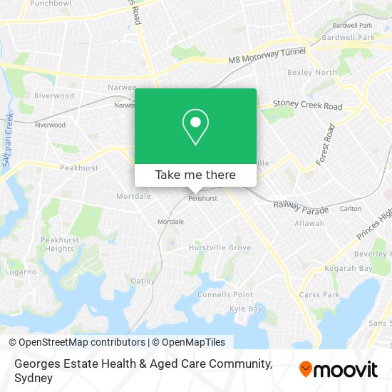 Mapa Georges Estate Health & Aged Care Community