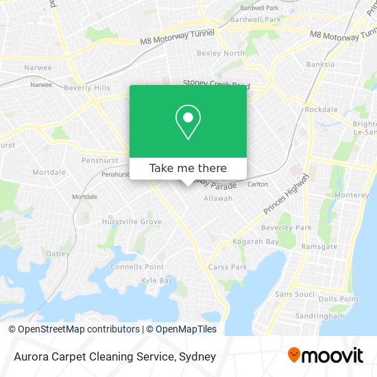 Aurora Carpet Cleaning Service map