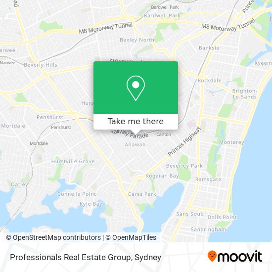 Professionals Real Estate Group map