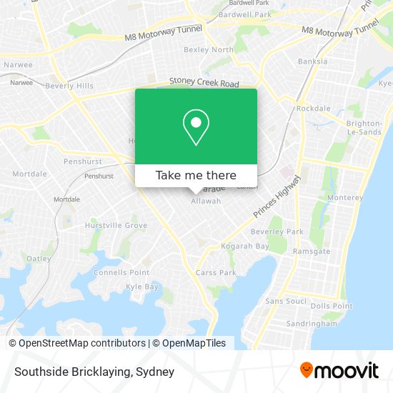 Southside Bricklaying map