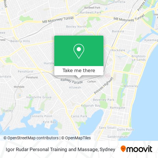 Igor Rudar Personal Training and Massage map