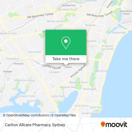 Carlton Allcare Pharmacy map