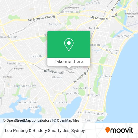 Mapa Leo Printing & Bindery Smarty des