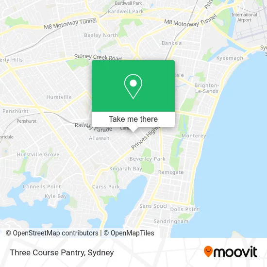 Three Course Pantry map