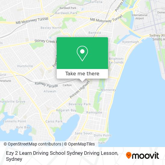 Ezy 2 Learn Driving School Sydney Driving Lesson map