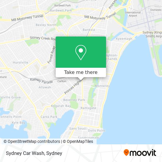 Sydney Car Wash map