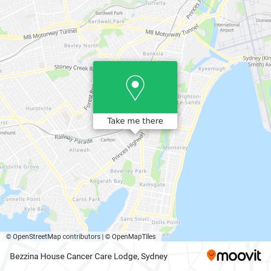 Mapa Bezzina House Cancer Care Lodge