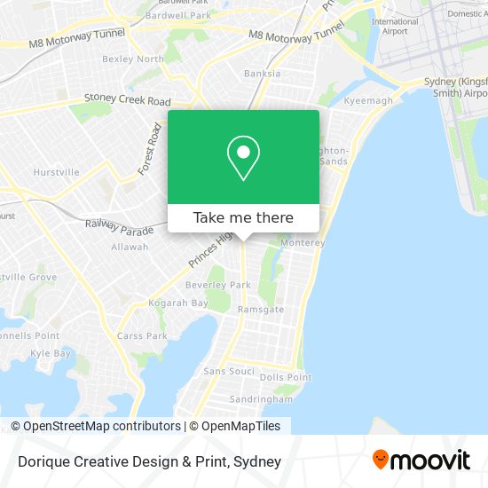 Dorique Creative Design & Print map